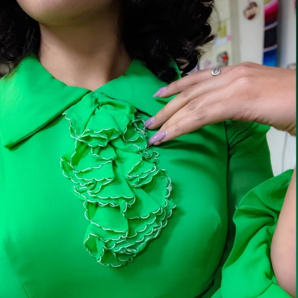 Vintage Dresses & Skirts - Rare True Vintage Green Dress